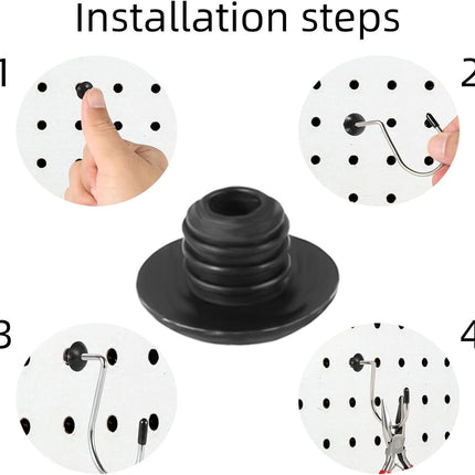 50PCS Pegboard Hook Locks, for Stopping Hooks from Falling Off, peg Board Organizer Accessories, Hook Lock, pegboard Hooks, pegboard Clips, peg Hooks.