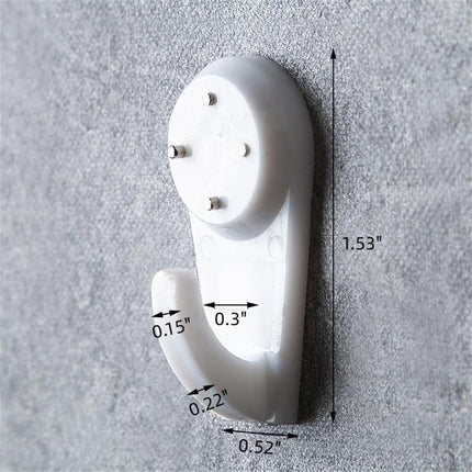 Concrete Wall Hooks，30pcs Invisible Nail Hangers, No Damage Wall Picture Hanger ， Powerful Concrete Hard Wall Drywall Picture Hooks Non-Trace Hanging Hook for Picture Photo Frame Clock Hangers.