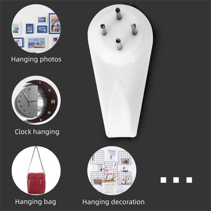 Concrete Wall Hooks，30pcs Invisible Nail Hangers, No Damage Wall Picture Hanger ， Powerful Concrete Hard Wall Drywall Picture Hooks Non-Trace Hanging Hook for Picture Photo Frame Clock Hangers.