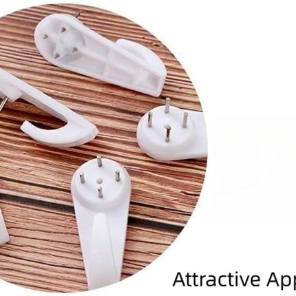 Concrete Wall Hooks，30pcs Invisible Nail Hangers, No Damage Wall Picture Hanger ， Powerful Concrete Hard Wall Drywall Picture Hooks Non-Trace Hanging Hook for Picture Photo Frame Clock Hangers.