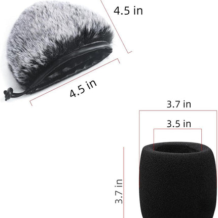 2 PCS Pop Filter Compatible with Blue Yeti Microphone,For Yeti Mic,For Blue Yeti Pro USB Microphone.