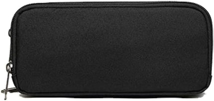 Pencil Case Large Capacity Pencil Pouch Aesthetic Pen Bag Office Stationery Organizer Simple Durable Multifunctional Pencil Bag for Adults - Black.