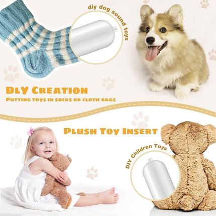 30 Pack Replacement Squeakers for Dog Toys, Plastic Dog Toy Squeakers Repair Squeaky Dog Toys DIY Toy Accessories Pet Squeaker Insert Replacement Cat Dog Toys （3 Models）.