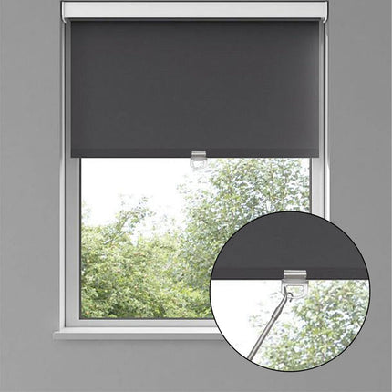 12 Pack Roller Shades Pull Down Clips Cordless Pleated Window Shades Handle Window Shade Pulls Blinds Shades Lifting Transparent Handle Window Shades Clamp for Home Rolling Curtain Accessories.