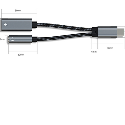 Samsung Galaxy S25 Headphone Adapter, USB C to AUX Mic Jack with PD 60W Fast Charging for Stereo, Earphones, Compatible with Samsung Galaxy S25/S25+/S25 Ultra/S24/S24+, Google Pixel 8/7.