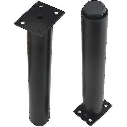 (25-42cm, black) Set of 4 strong adjustable metal furniture legs-YuJia.