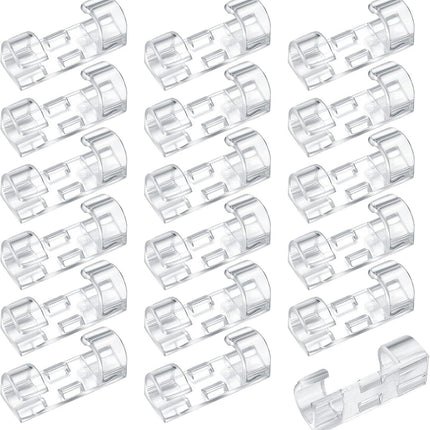 120 Pcs Adhesive Cable Clips, Cable Management Clips, Clear Cable Organizer, Cord Holder, Wire Clips, Sticky Cable Wire Cord Clips Holder for Car Office Home Desktop PC TV Laptop Ethernet Cable.