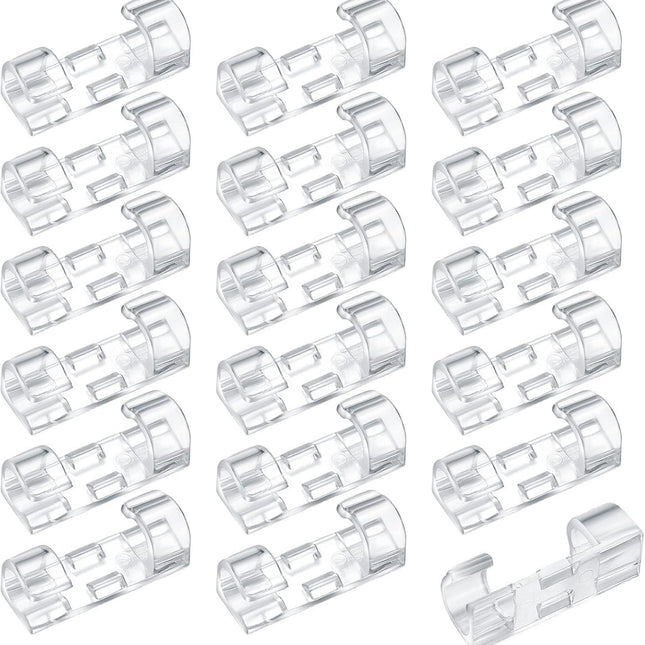 120 Pcs Adhesive Cable Clips, Cable Management Clips, Clear Cable Organizer, Cord Holder, Wire Clips, Sticky Cable Wire Cord Clips Holder for Car Office Home Desktop PC TV Laptop Ethernet Cable.