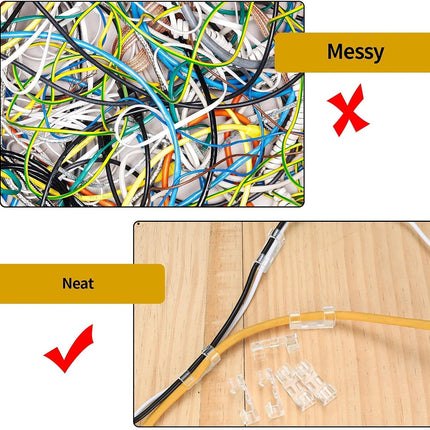 120 Pcs Adhesive Cable Clips, Cable Management Clips, Clear Cable Organizer, Cord Holder, Wire Clips, Sticky Cable Wire Cord Clips Holder for Car Office Home Desktop PC TV Laptop Ethernet Cable.