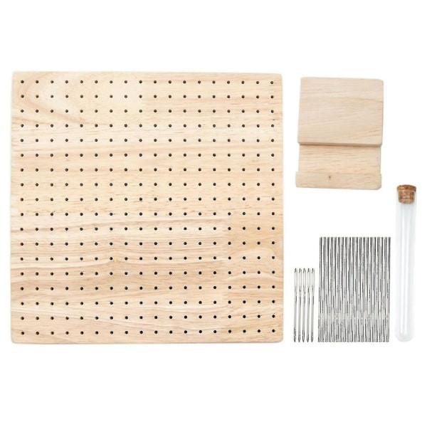 Boutique Wooden Crochet Blocking Board Knitting Blocking Mat with Bar Needles for Knitting & Crocheting.