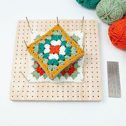 Boutique Wooden Crochet Blocking Board Knitting Blocking Mat with Bar Needles for Knitting & Crocheting.