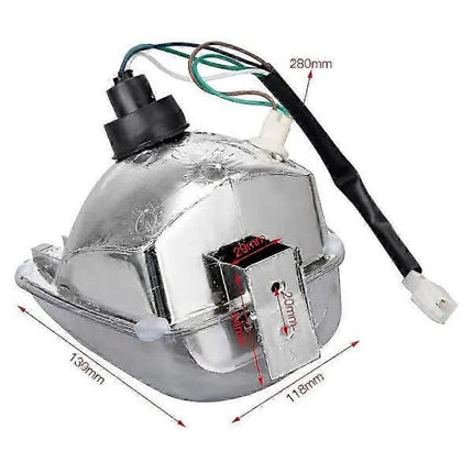 ATV Headlight Insert Compatible with 50Cc 70Cc 90Cc 110Cc 125Cc 4-Stroke.
