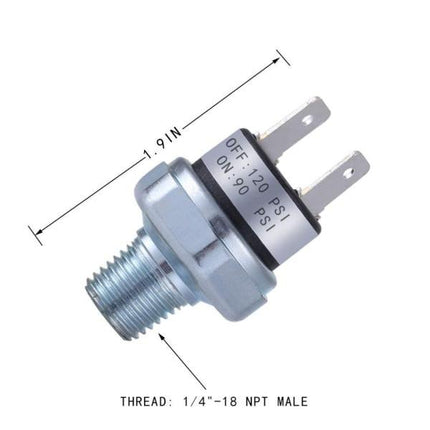 Air Compressor Switch Replacement Compatible with Air Pressure Systems.