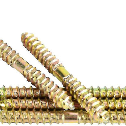 10pcs 78mm x 8mm Double Head Self Tapping Wood Screws for Furniture Fastening and Woodworking.