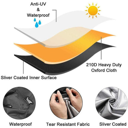 Waterproof 210D Oxford Patio Heater Cover, Windproof Protection for Outdoor Heaters.