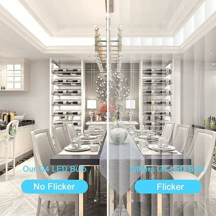 G4 LED Bulb 3W 6000K Cool White Equivalent to 35W Halogen 12V AC/DC 300 Lumens Non-Dimmable 10 Pack.