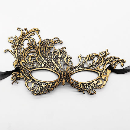 Venetian Masquerade Mask for Women Elegant Lace Halloween Mardi Gras Party Gold Silver Black.