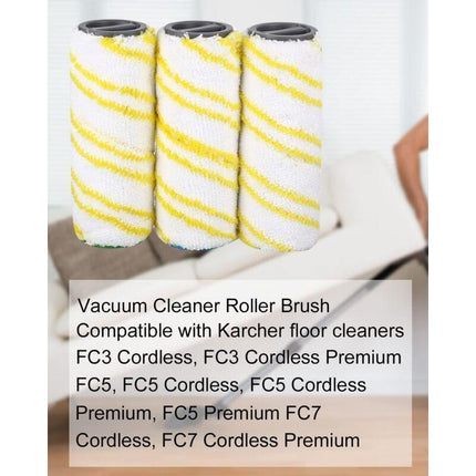 Replacement Rolls for Kärcher FC7 FC5 FC3D FC3 (Yellow) (4).
