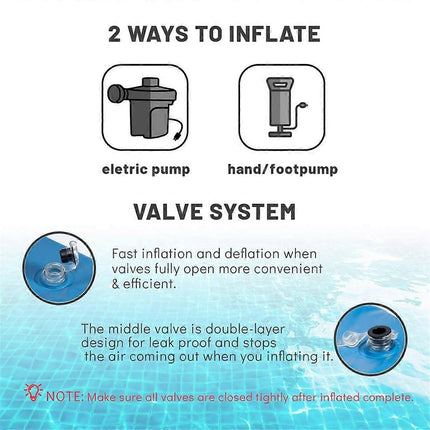 Extra Thick Winter Pool Cushion for Above Ground Pool, Compatible with D-XY27, Blue.