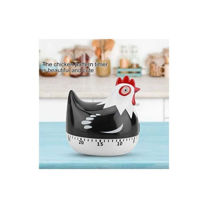 Kitchen Timer Chicken Design Manual Cooking Clock ABS Black Compatible with Braun.