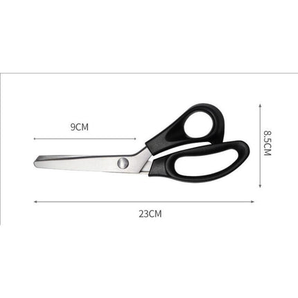 Stainless Steel Zigzag Fabric Scissors with Comfort Grip for Sewing Compatible with Cisea for Adults and Children.