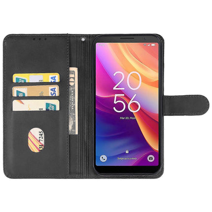 Leather Case for TCL 501 Black.