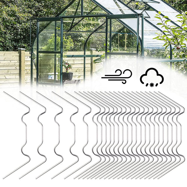 Greenhouse Clamps 50-Pack Stainless Steel W-Clamps.