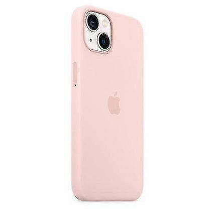 iPhone 13 Case MagSafe Compatible Silicone Cover Chalk Pink.