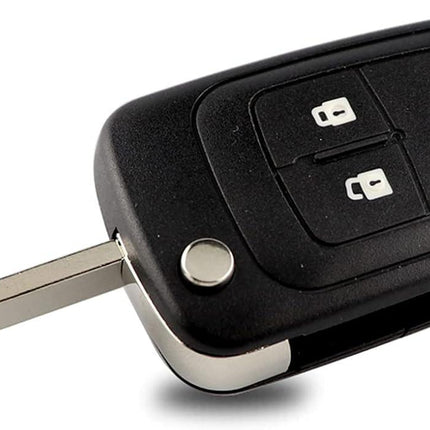 Vauxhall Opel Astra Insignia Vectra Zafira Meriva Mokka Key Shell Replacement Remote Control Car Key Case with Blade 2 Buttons 2pcs.