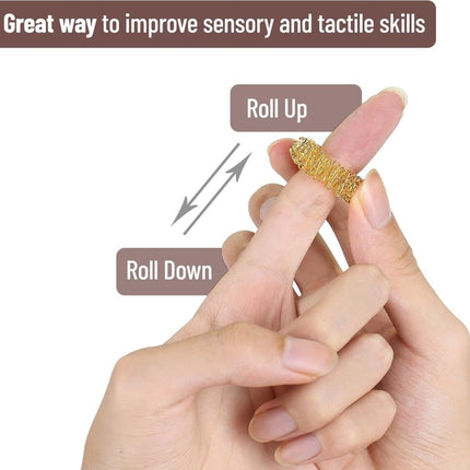 Fidget Stress Ring Sensory Toys for Anxiety and ADHD - 14 Pack Stress Rings.