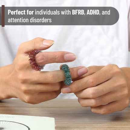 Fidget Stress Ring Sensory Toys for Anxiety and ADHD - 14 Pack Stress Rings.