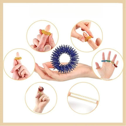 Fidget Stress Ring Sensory Toys for Anxiety and ADHD - 14 Pack Stress Rings.