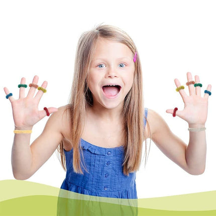 Fidget Stress Ring Sensory Toys for Anxiety and ADHD - 14 Pack Stress Rings.