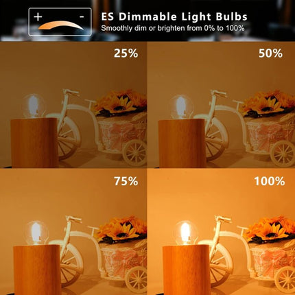 E27 Halogen Bulbs 6-Pack, 28W G45 Dimmable Warm White 2700K Golf Ball Clear Blub, Compatible with Chandeliers.