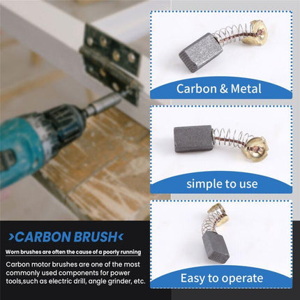 8 pieces 6mm x 10mm 16mm motor carbon brush replacement for CB-103.