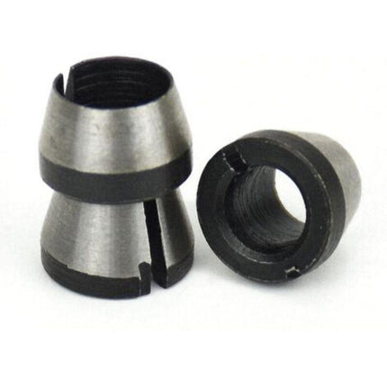 Router Collet Set of 6 - 6mm 6.35mm 8mm Countersunk Milling Chuck Collet Adapter.