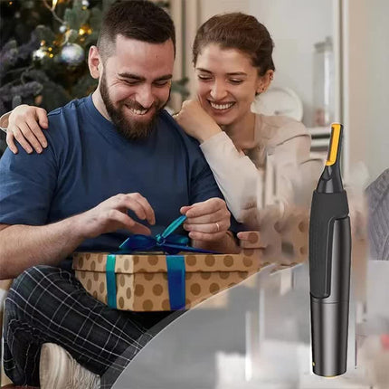 Electric Nose Hair Trimmer Men Portable USB Charging Waterproof Safe Clean Ultra-thin Precision and Ear Trimmer.