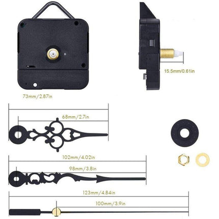Quartz DIY Wall Clock Movement Mechanism Battery Operated DIY Repair Parts.