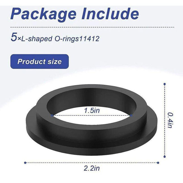 4 pcs 11412 Pool Filter Pump Washers L-ring Compatible with INTEX Sand Filter Pump Motor.