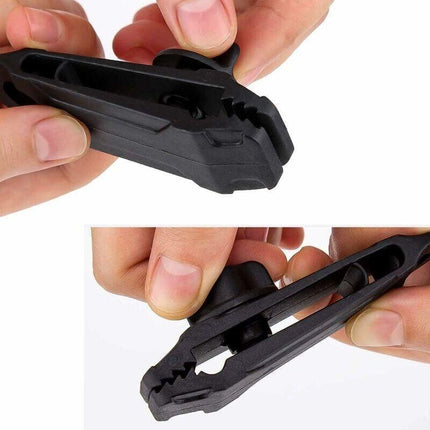 DEBUNS Heavy Duty Tent Clamps, 12 pcs Black Instant Awning Clamp for Tent Tarpaulin Caravan Garden Shelter.