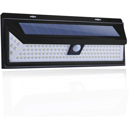 Solar Wall Light - 118 LED Solar Lamp 1000 Lumen Wall Light PIR Motion Sensor IP65 Waterproof Outdoor Garden..DEBUNS.