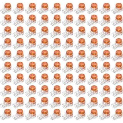 100pcs Scotchlok UY Waterproof Connector, Resin Filled Cable Connectors Wire Terminals for Garden & Outdoor Robotic Lawn Mower.