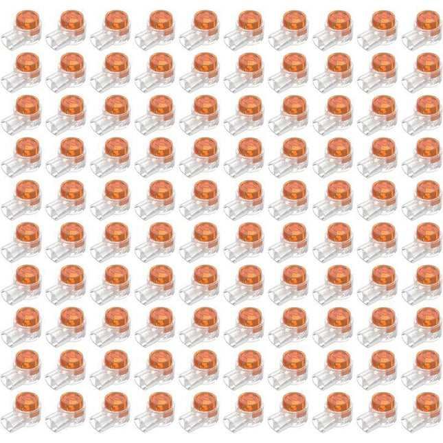 100pcs Scotchlok UY Waterproof Connector, Resin Filled Cable Connectors Wire Terminals for Garden & Outdoor Robotic Lawn Mower.