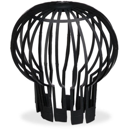Downspout Cover, 4-pack, Plastic Basket, Leaf Catcher for Gutter, Rain Pipe Cover, Gutter Cover, Ø 13 cm, black.