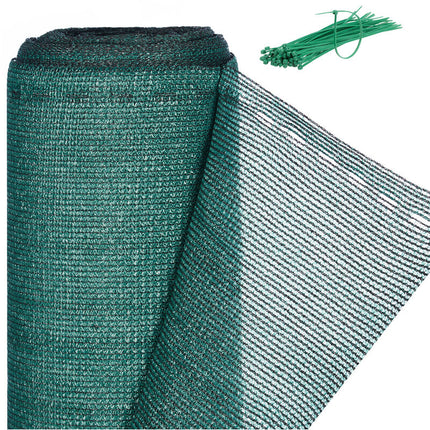 Fence Fabric Privacy Screen 1x5m Green HDPE UV-Stabilized Weatherproof for Garden Fences and Balcony Railings.