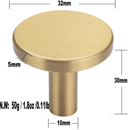 Set of 4 wall hooks in brushed brass, towel hooks in gold.