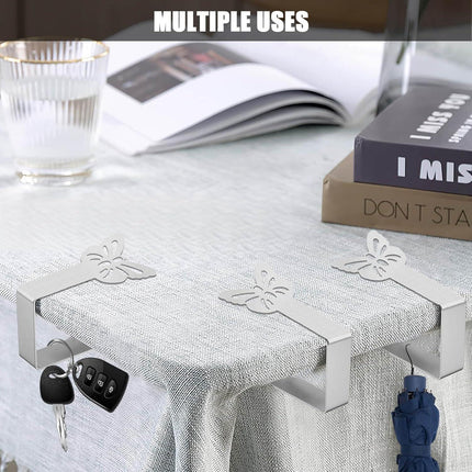 10-pack Tablecloth Clips for Thick Outdoor Tables, Butterfly Tablecloth Clip for Indoor Picnic Tables, Heavy Duty Stainless Steel Clip for Party W.
