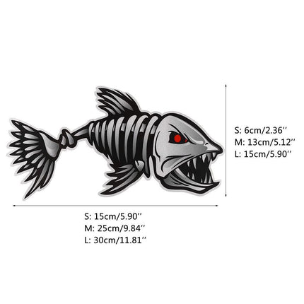 Kayak Fishing Boat Decal Sticker Set of 2, 25x13cm Reflective Car Decal Accessories.
