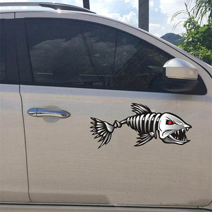 Kayak Fishing Boat Decal Sticker Set of 2, 25x13cm Reflective Car Decal Accessories.