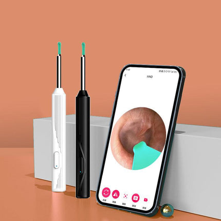 8 ST 1080P Wireless Ear Cleaning Otoscope Ear Cleaning Tool Black 8 PCS Set.